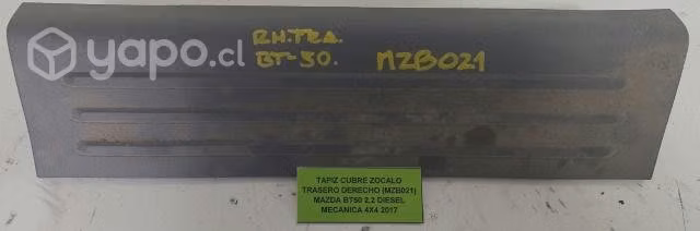 Tapiz Cubre Zócalo Trasero Derecho (MZB021) Mazda