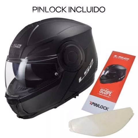 Casco abatible ls2 ff902 scope axis negro titanio