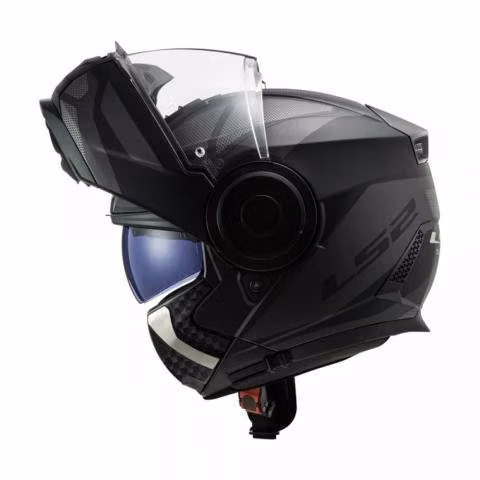 Casco abatible ls2 ff902 scope axis negro titanio