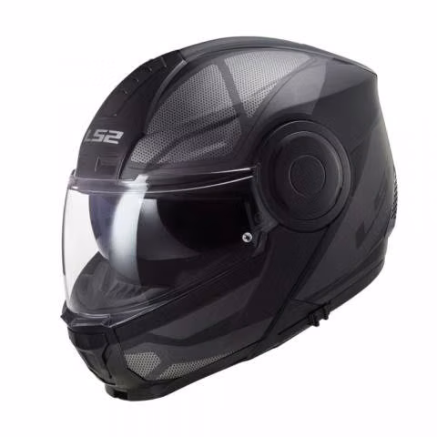 Casco abatible ls2 ff902 scope axis negro titanio