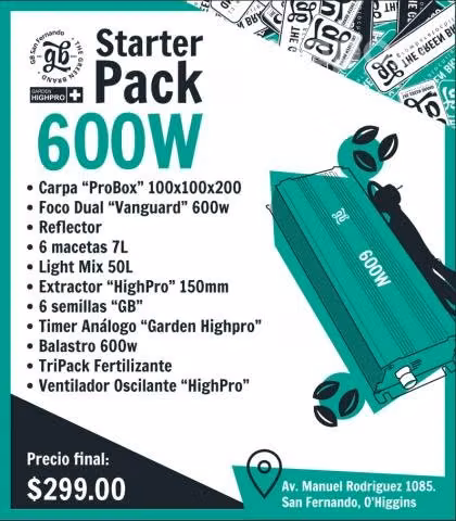 Kit cultivo Indoor 600w