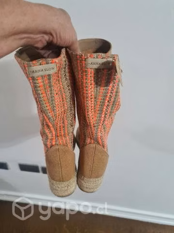 Botas españolas talla 39 pero horma de 38