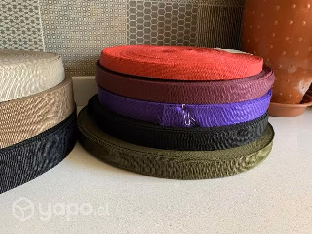 8 rollos de Huincha mochila - 50 mts cada uno