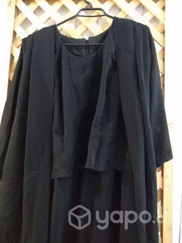 Hermoso vestido de fiesta talla XL color negro