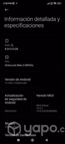Xiaomi 11T Pro versión 8GB/256G