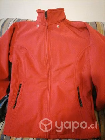 Chaqueta de MUJER, TALLA L, SIN DETALLES ROJA.