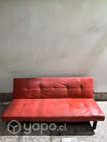 Futón Praga rojo (usado)