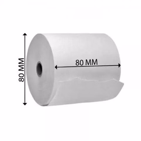 50 Rollos De Papel Térmico 80mm X 80 Mm Boletas