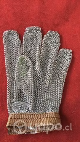 Guante malla acero talla xxs puño tela gu500