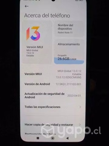 Celular xiaomi redmi 11