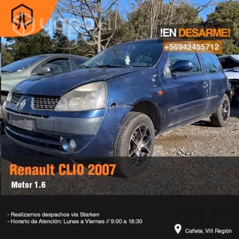 Cinturon renault clio 2007