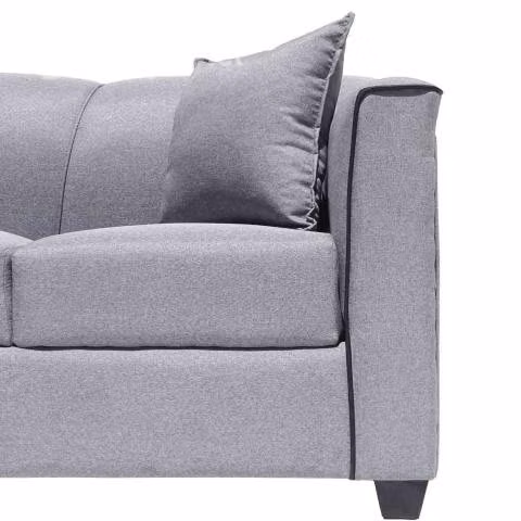 Juego de Living 311 Crysler Gris Nuevo de Fabrica