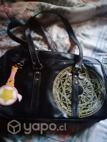 Bolso sakura y cartas cloud