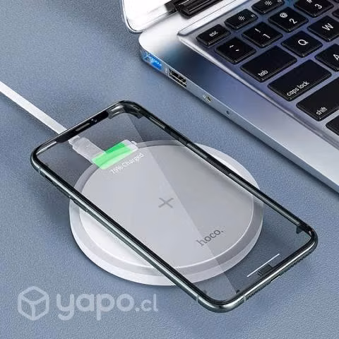 Cargador Inalambrico Redondo TYPE-C Para Smartphon