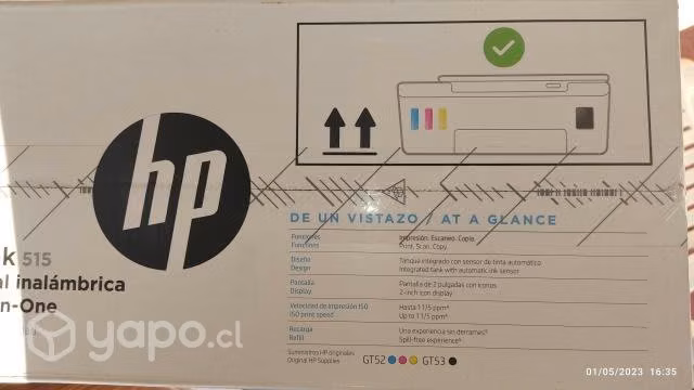 Impresora hp smart tank 515