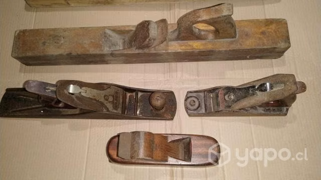 Antiguas garlopas o cepillos para madera reliquias