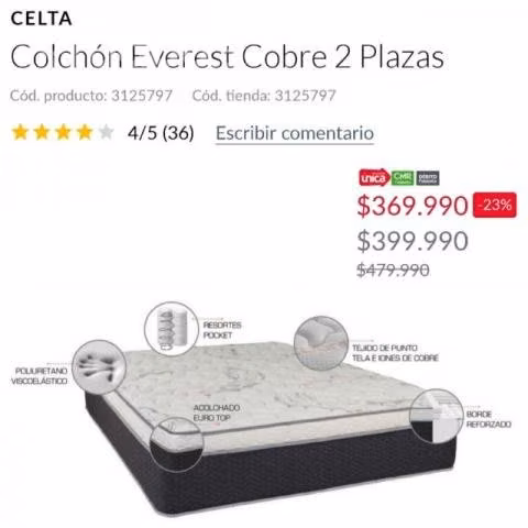 Colchón casi nuevo