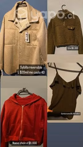 Ropa femenina por unidad