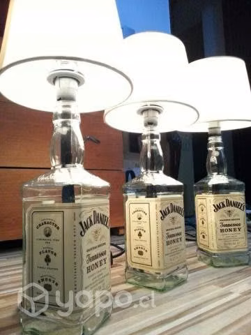 Lámpara botella relleno en cuarzo