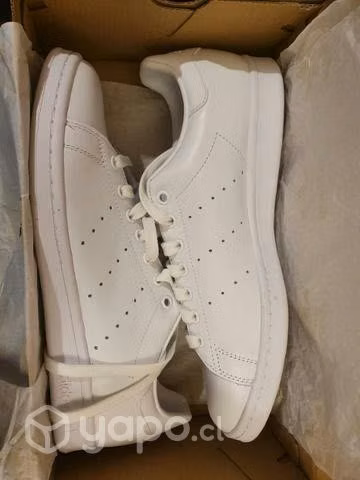 Zapatillas Adidas Stan Smith triple white cuero