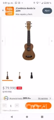 Ukelele Mercury MUK06 soprano 21 - Imagen 2