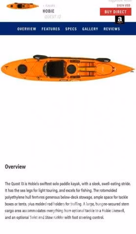Kayak Hobie Quest 13
