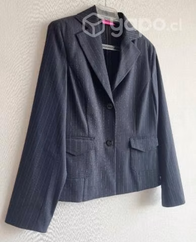 Blazer Nuevo negro líneas. Lana. De Alemania. 38 - Imagen 3