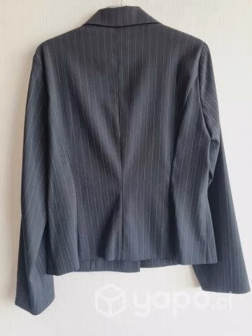 Blazer Nuevo negro líneas. Lana. De Alemania. 38 - Imagen 4