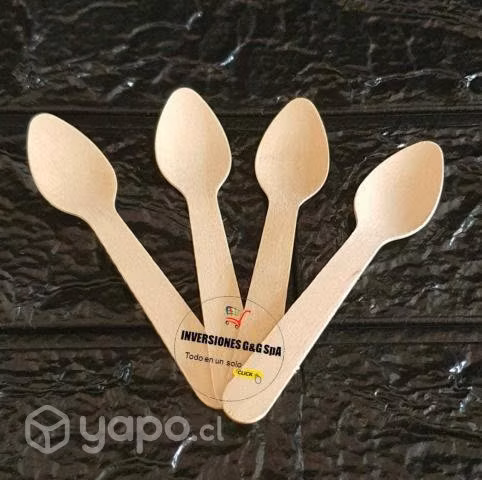 Mini Cuchara De Madera Para Té Helado Postre