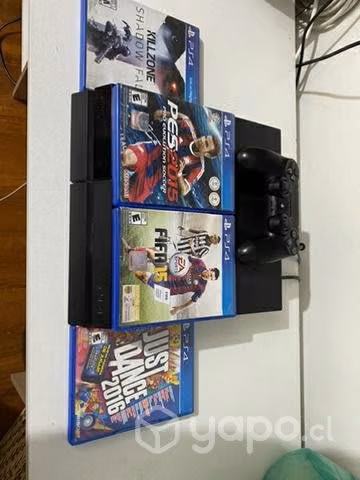 Ps4 Fat 500GB + 4 juegos - Imagen 2
