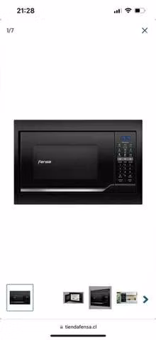 Microondas Empotrable Fensa Digital Negro