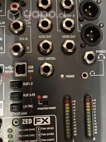 Mixer Allen and Heath 16FX, USB, 16 efectos