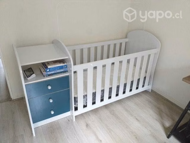 Cuna Mudador con colchón + accesorios, maravillosa