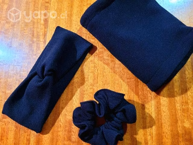 Conjunto tele sofia cuello cintillo y scrunchies - Imagen 5