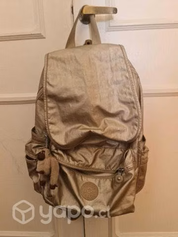 Mochila Kipling dorada ORIGINAL