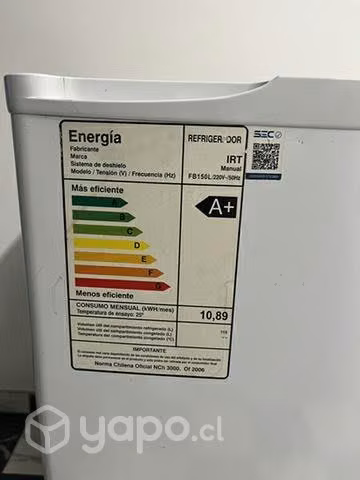 Refrigerador 150 litros A+ IRT