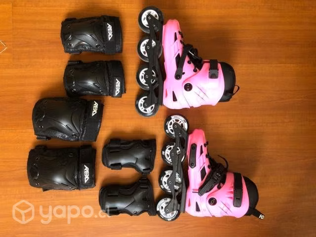 Patines freeskate hd skull fucsia - Imagen 2