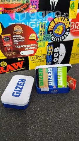 Caja metalica Gizeh + 4 papeles 1"