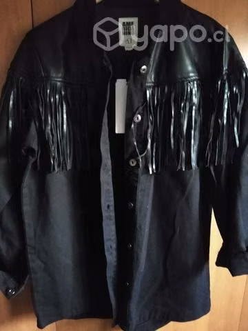 Chaqueta oversize M flecos nueva