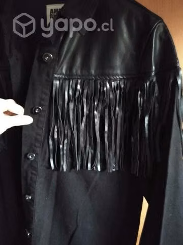 Chaqueta oversize M flecos nueva