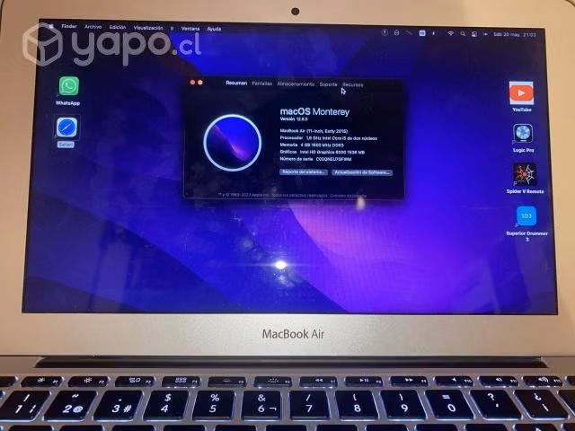 MacBook Air 11¨. Excelente estado - Imagen 5