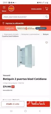 Botiquin de baño con espejo