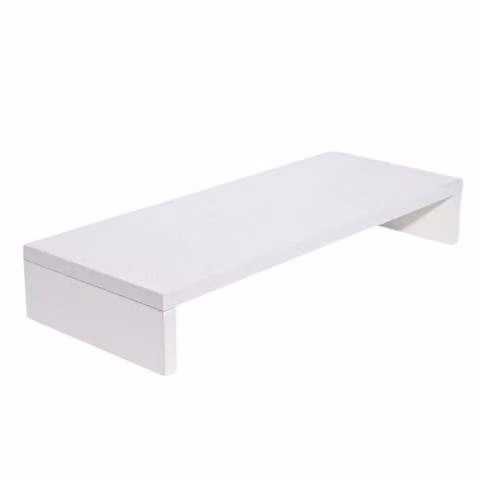 Organizador Escritorio Alzador Monitor Madera Blan