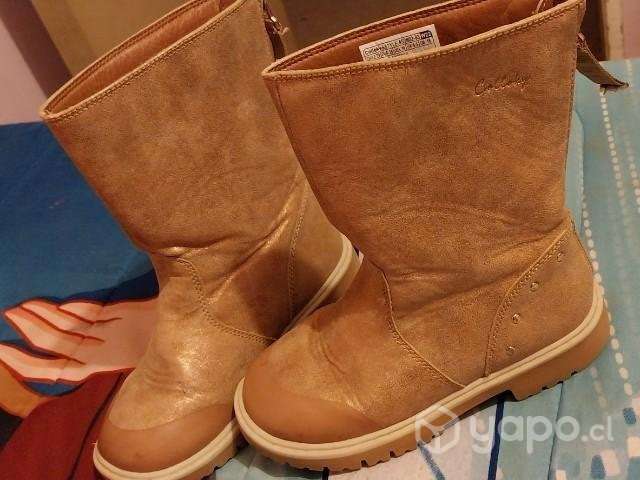 Bota de niña Colloky. Con brillitos en dorado - Imagen 2