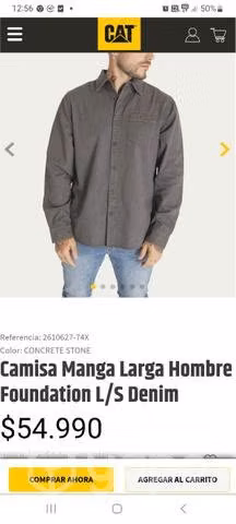 Camisa orihinal Caterpillar talla L - Imagen 2
