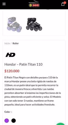 Patines hondar talla 38 nuevos