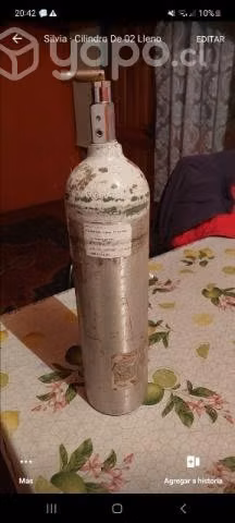 Cilindro de oxigeno medicinal