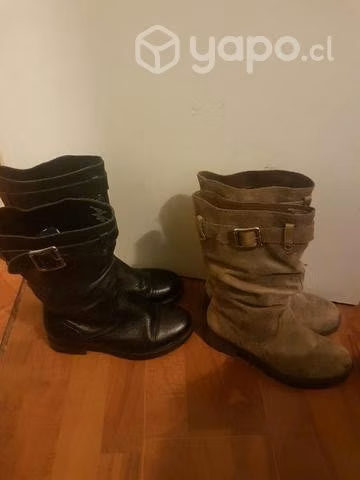 Botas cuero bruno rossi