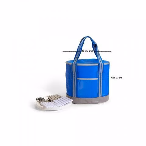 Set Picnic, Bolso Cooler, para 6 personas, cap. 12