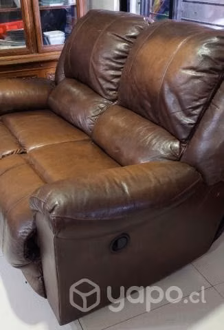 Sillon Sofa de cuero Ashley reclinable 2 cuerpos - Imagen 3
